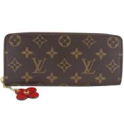 Pre-owned Canvas wallets Louis Vuitton Vintage , Brown , Dames