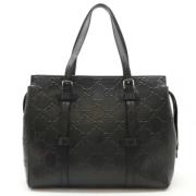 Pre-owned Leather gucci-bags Gucci Vintage , Black , Dames