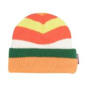 Gestreepte Beanie Muts Dsquared2 , Orange , Heren