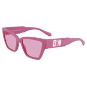 Matte Pink Zonnebril Ckj23624S 33E Calvin Klein , Pink , Unisex