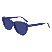 Blauwe Acetaat Zonnebril voor Vrouwen Karl Lagerfeld , Blue , Dames