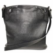 Pre-owned Fabric shoulder-bags Cartier Vintage , Gray , Dames