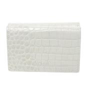 Pre-owned Leather wallets Yves Saint Laurent Vintage , White , Dames