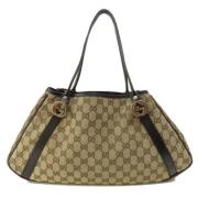 Pre-owned Canvas totes Gucci Vintage , Brown , Dames