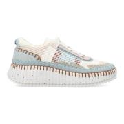 Blauwe Delicate Sneakers voor Vrouwen Chloé , Multicolor , Dames