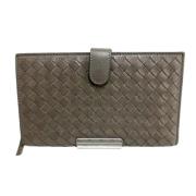 Pre-owned Leather wallets Bottega Veneta Vintage , Brown , Dames