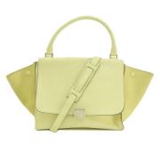 Pre-owned Leather handbags Celine Vintage , Yellow , Dames