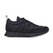 Gewatteerde Lage Top Sneakers Zwart Moncler , Black , Heren