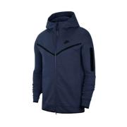 Navy Blue Tech Fleece Hoodie Nike , Blue , Heren