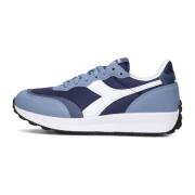 Jongens Lage Sneakers Race Gs Diadora , Blue , Heren