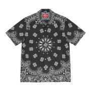 Bandana Zijden Shirt Zwart Limited Edition Supreme , Black , Heren