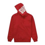 Rode Rib Hoodie Beperkte Oplage Supreme , Red , Heren