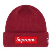 Limited Edition Box Logo Beanie Fw22 Supreme , Red , Unisex