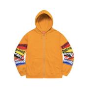 Beperkte oplage Multi Logo Zip Up Hoodie Supreme , Orange , Heren