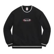 Beperkte oplage Street Crewneck Zwart Supreme , Black , Heren