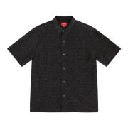 Limited Edition Lurex Shirt Zwart Supreme , Black , Heren