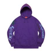 Paarse Multi Logo Hoodie Limited Edition Supreme , Purple , Heren