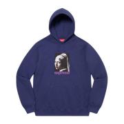 Parel Hoodie Limited Edition Marineblauw Supreme , Blue , Heren