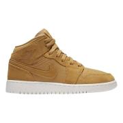 Golden Harvest Air Jordan 1 Mid Nike , Yellow , Dames