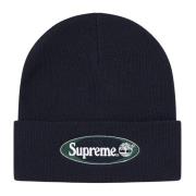 Navy Beanie Limited Edition Supreme , Blue , Unisex