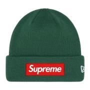 Limited Edition Box Logo Beanie Donkere Den Supreme , Green , Unisex