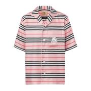 Zijden Iconisch Archief Pyjama Shirt Supreme , Pink , Heren