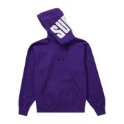 Paarse Rib Hoodie Limited Edition Supreme , Purple , Heren