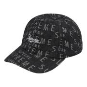 Zwarte Jacquard Logos Denim Pet Supreme , Black , Unisex