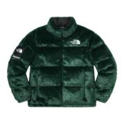 Beperkte Oplage Faux Fur Nuptse Jas Groen Supreme , Green , Heren