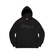 Beperkte Oplage Arabisch Logo Hoodie Zwart Supreme , Black , Heren