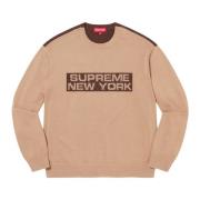 Beperkte oplage 2-Tone Sweater Lichtbruin Supreme , Brown , Heren