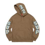 Chenille Hooded Sweatshirt Olive Brown Supreme , Green , Heren