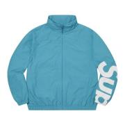 Exclusieve Spellout Track Jacket in Aqua Supreme , Blue , Heren