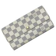 Pre-owned Leather wallets Louis Vuitton Vintage , Beige , Dames