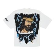 Awge Lightning T-shirt Limited Edition Yeezy , Multicolor , Heren