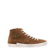 Bruine Sneakers met Distressed Finish Philippe Model , Brown , Heren