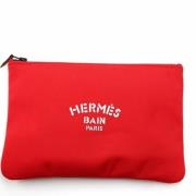 Pre-owned Nylon pouches Hermès Vintage , Red , Dames