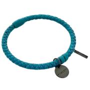 Pre-owned Leather bracelets Bottega Veneta Vintage , Blue , Dames