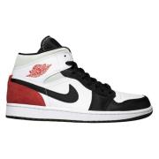 Beperkte Editie Black Toe Air Jordan 1 Mid Nike , Multicolor , Heren