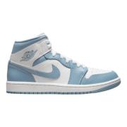 Beperkte oplage Air Jordan 1 Mid UNC Nike , Blue , Dames