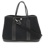 Pre-owned Leather handbags Hermès Vintage , Black , Dames