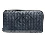 Pre-owned Leather wallets Bottega Veneta Vintage , Black , Unisex