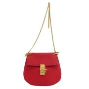 Pre-owned Leather shoulder-bags Chloé Pre-owned , Red , Dames