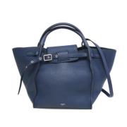 Pre-owned Leather celine-bags Celine Vintage , Blue , Dames