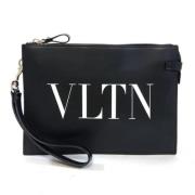 Pre-owned Fabric clutches Valentino Vintage , Black , Dames