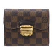 Pre-owned Canvas wallets Louis Vuitton Vintage , Brown , Dames