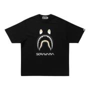 Beperkte oplage Shark Tee door Hajime Sorayama A Bathing APE , Black ,...