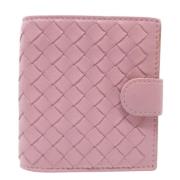 Pre-owned Leather wallets Bottega Veneta Vintage , Pink , Dames