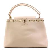 Pre-owned Fabric louis-vuitton-bags Louis Vuitton Vintage , Beige , Da...