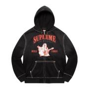 Beperkte oplage rits hoodie zwart Supreme , Black , Heren